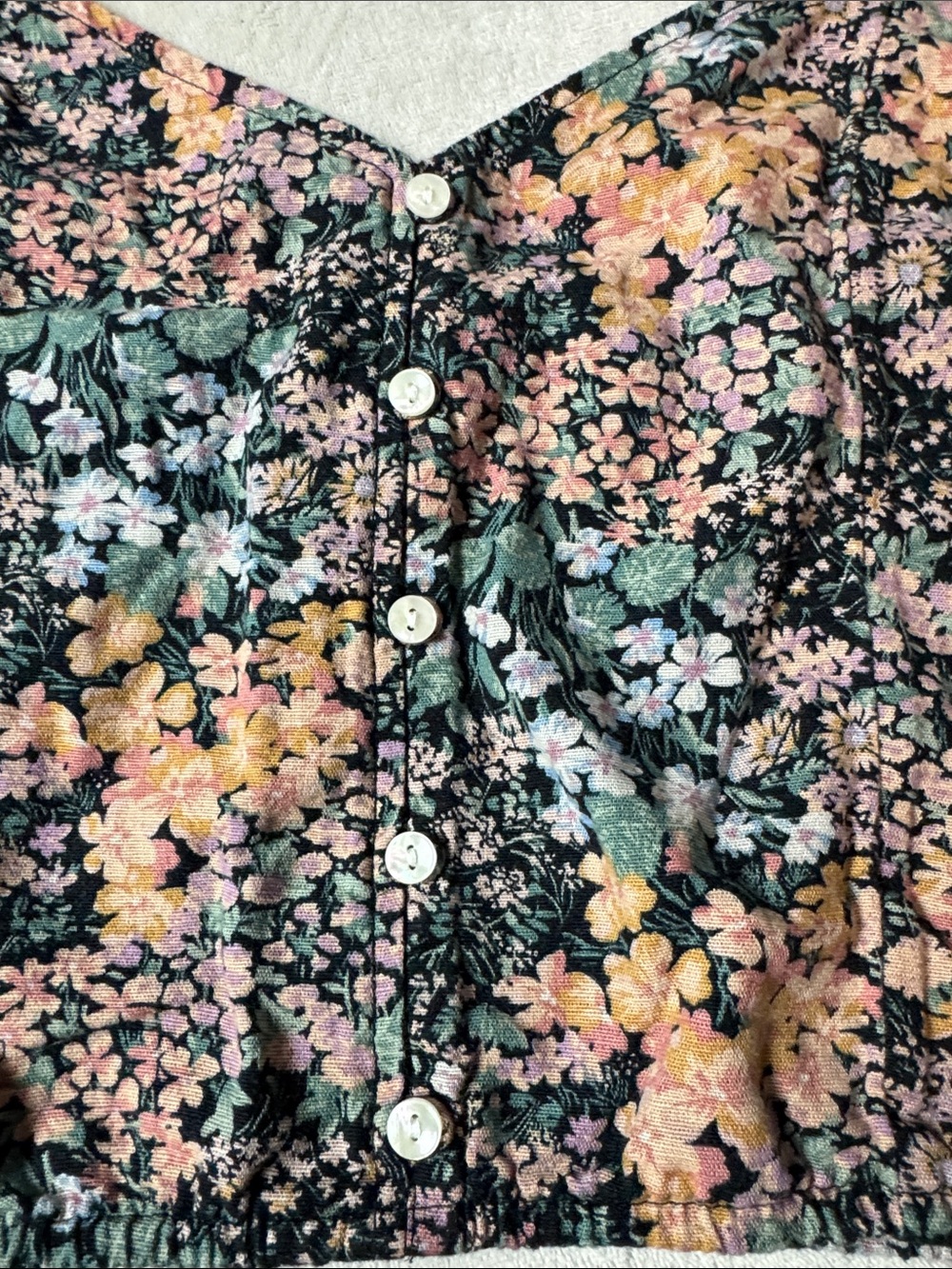 Floral Button-Front Cami - Picture 3 of 11
